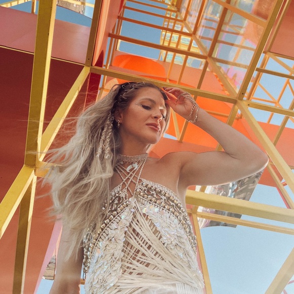 Sequin and Beaded fringe dress - Picture 3 of 7